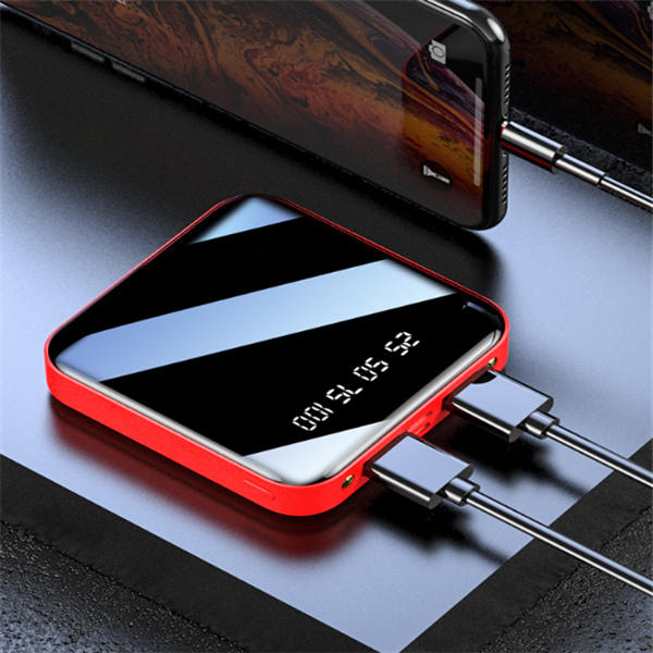 Mirror Surface Power Bank 10000mAh Mini Charger