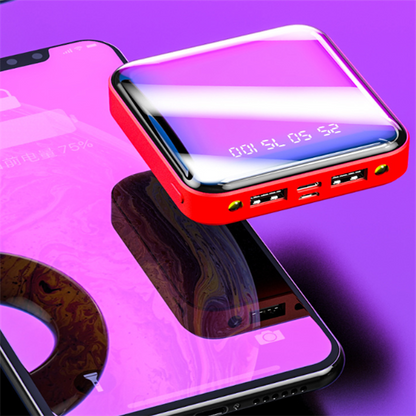 Mirror Surface Power Bank 10000mAh Mini Charger