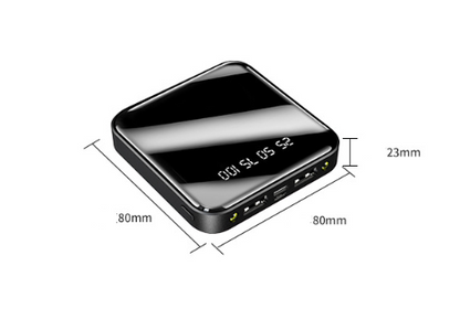Mirror Surface Power Bank 10000mAh Mini Charger