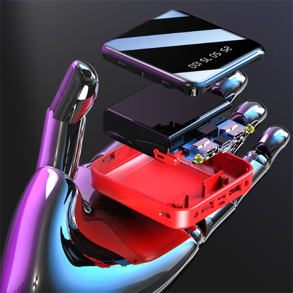 Mirror Surface Power Bank 10000mAh Mini Charger