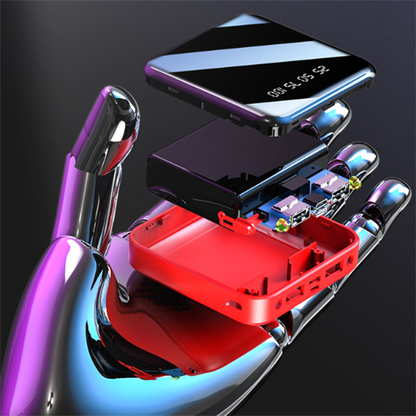 Mirror Surface Power Bank 10000mAh Mini Charger