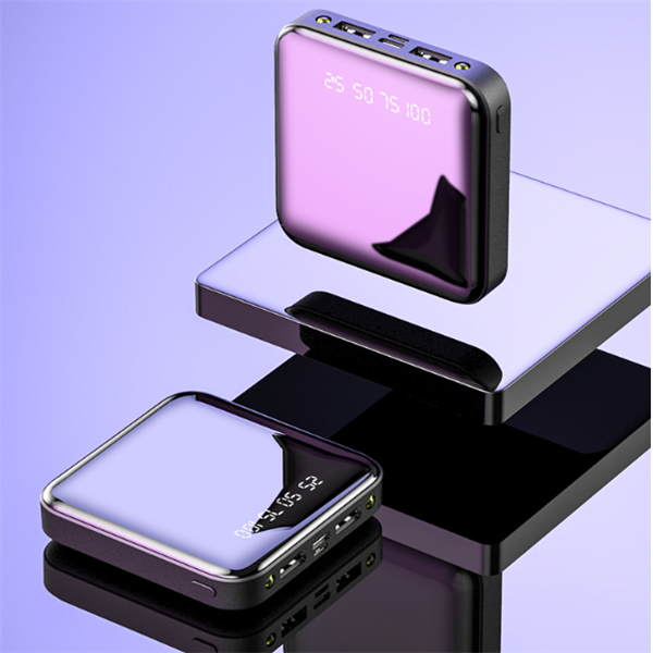Mirror Surface Power Bank 10000mAh Mini Charger