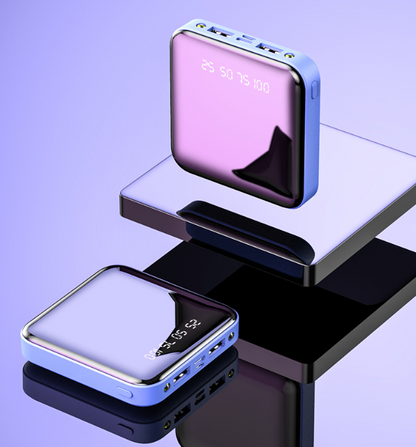 Mirror Surface Power Bank 10000mAh Mini Charger